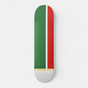 Tjetjeniens flagga mini skateboard bräda 18,5 cm