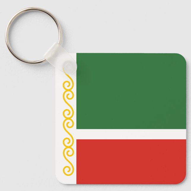 Tjetjeniens flagga nyckelring (Framsida)