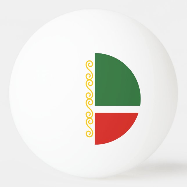 Tjetjeniens flagga pingisboll (Framsidan)