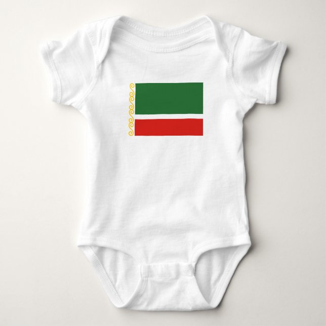 Tjetjeniens flagga t shirt (Framsida)