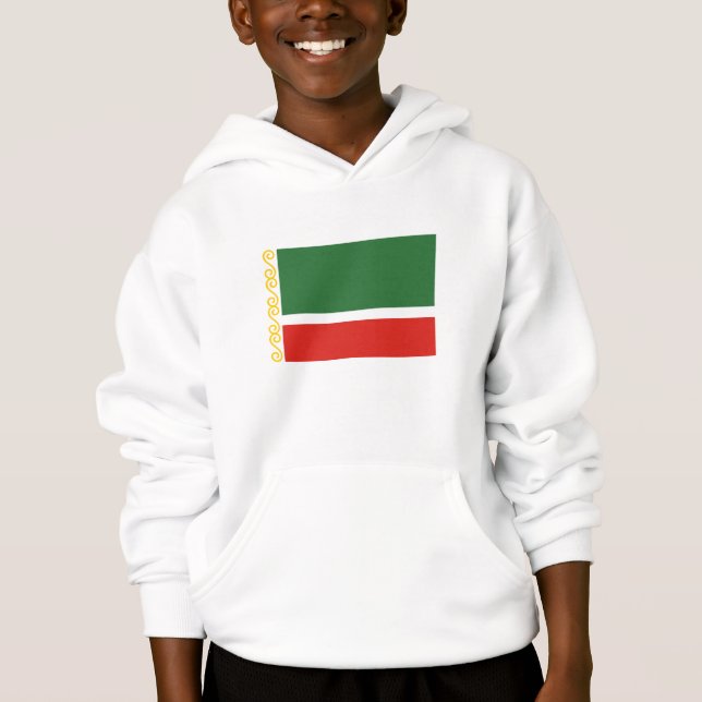 Tjetjeniens flagga t shirt (Framsida)