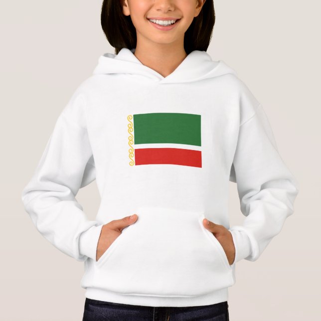Tjetjeniens flagga t shirt (Framsida)