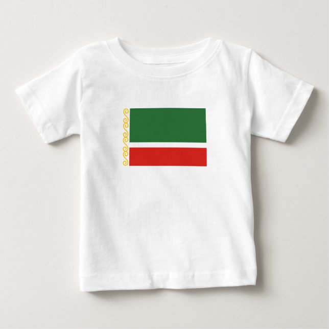 Tjetjeniens flagga t shirt (Framsida)