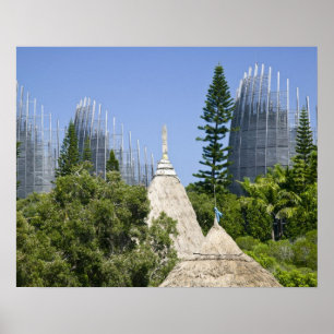 Tjibaou kulturcenter, Noumea, Nya Kaledonien 2 Poster