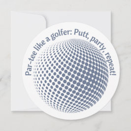 Tjo-ta som en golfare inbjudningar