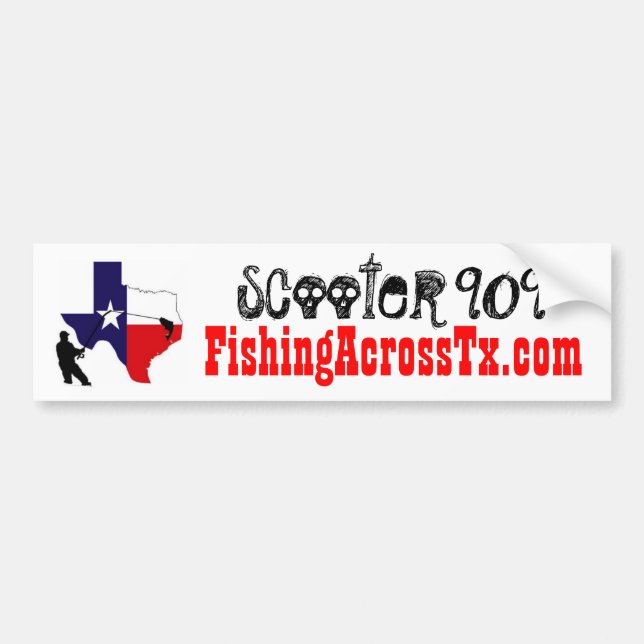 tjock%20logotyp%20#001_AZ, FishingAcrossTx.com, sc Bildekal (Framsidan)