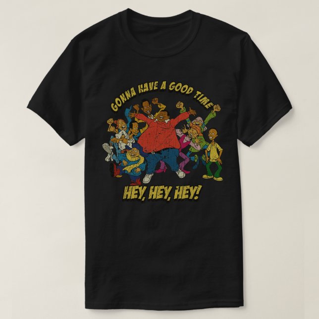 Tjock Albert Gonna har Bra Time Kids Långärmad T Shirt (Design framsida)