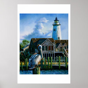 Tjock Albert vid Ocracoke Poster