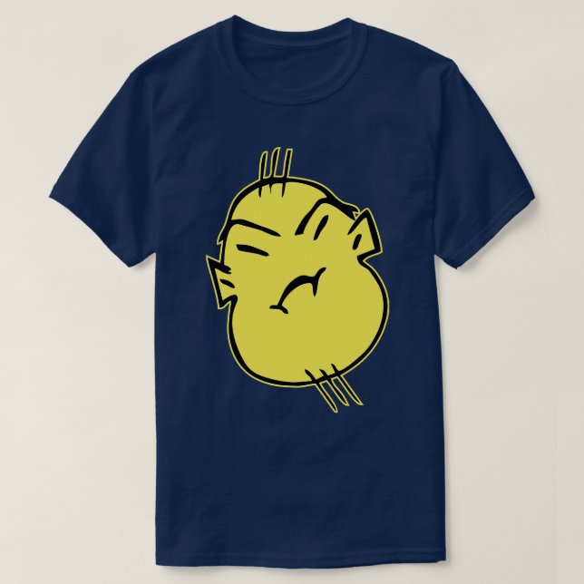 Tjock Asiatisk Gangster-kille med elak ansikte Doo T Shirt (Design framsida)