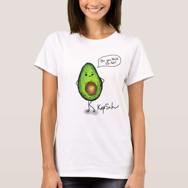 Tjock Avocado T Shirt (Framsida)
