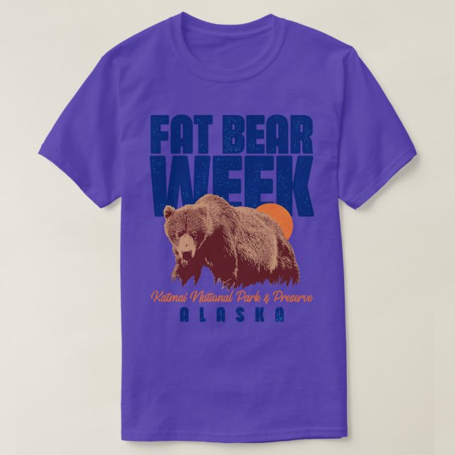 Tjock Bear Week-viloläge T Shirt (Design framsida)