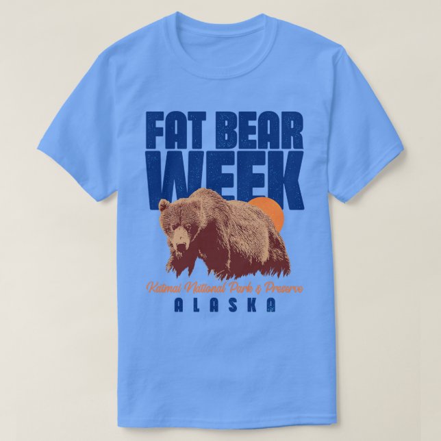 Tjock Bear Week-viloläge T Shirt (Design framsida)