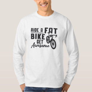Tjock Bike Ride A Tjock Bike Get Fantastisk Biker T Shirt