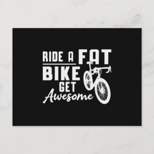 Tjock Bike Ride A Tjock Bike Get Fantastisk Biker Vykort