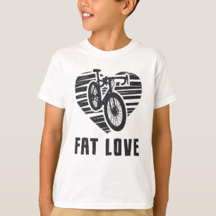 Tjock Bike Tjock Kärlek Bike Biker Cycling MTB Fat T Shirt
