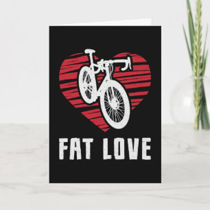 Tjock Bike Tjock Kärlek Bike Biker MTB Cycling Fat Kort