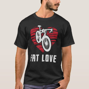 Tjock Bike Tjock Kärlek Bike Biker MTB Cycling Fat T Shirt