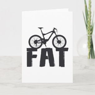 Tjock Bike Tjock Mountain Bike Biker Biking Kärlek Kort