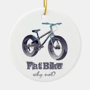 Tjock Bike Varför inte Motiv citat Julgransprydnad Keramik
