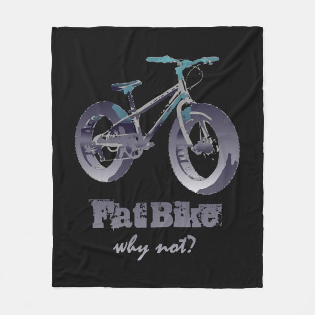 Tjock Bike Varför inte Motiveringsoffert med tjock Fleecefilt (Framsidan)