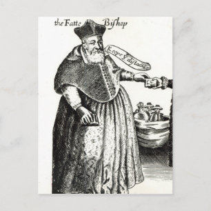 Tjock Bishop Vykort