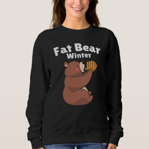 Tjock Björn Vinter, Björn Äter, Roligt T Shirt