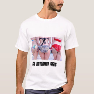 tjock bottnade flickor t shirt