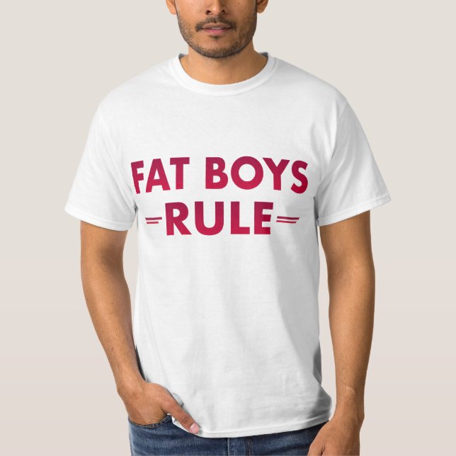 TJOCK BOYS RULE MANAR-SHIRT T SHIRT (Framsida)