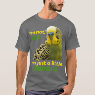 Tjock Budgie Grönt Gult Parakeet Parrot T Shirt