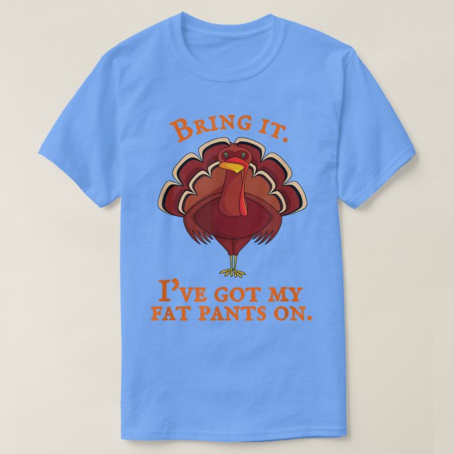 Tjock Byxor T Shirt (Design framsida)