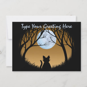 Tjock Cat-inbjudningar Personlig Cat Lover Card Inbjudningar