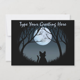 Tjock Cat-inbjudningar Personlig Cat Lover Card Inbjudningar