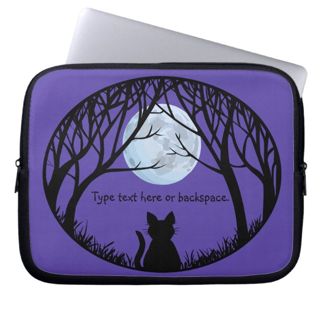 Tjock Cat Laptop sleeve personalize Cat Lover Fodr (Framsidan)