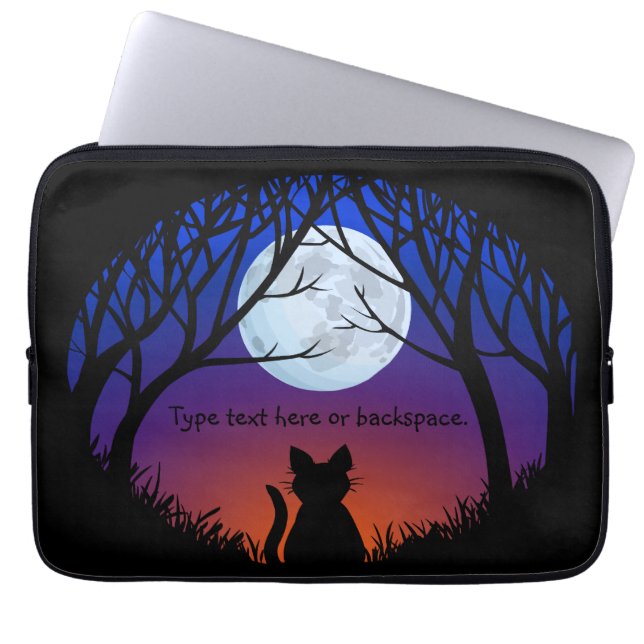 Tjock Cat Laptop sleeve personalize Cat Lover Fodr (Framsidan)