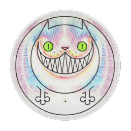 Tjock Cat Lycklig Cat Cheshire Cat Flin Choppboard