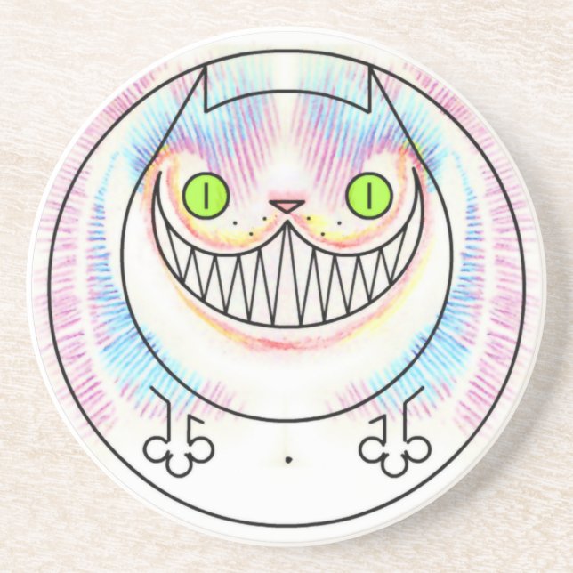 Tjock Cat med Flin sandstensUnderlägg för cheshire Underlägg (Framsidan)