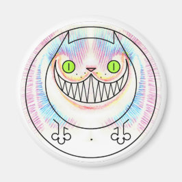 Tjock Cat med Flina magnet för cheshire Cat