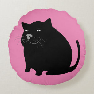 TJOCK CAT PILLOW DOLL RUND KUDDE