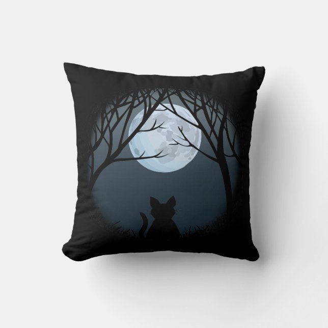 Tjock Cat Pillow Roligt Cat Lover ger Cat Decor Kudde (Framsida)