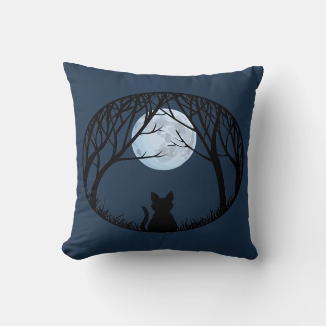 Tjock Cat Pillow Roligt Cat Lover Gifts and Decor Kudde (Framsida)