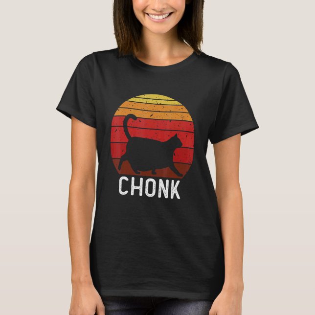 Tjock Cats Memb Chonk Ca Big Cat Chungus T Shirt (Framsida)