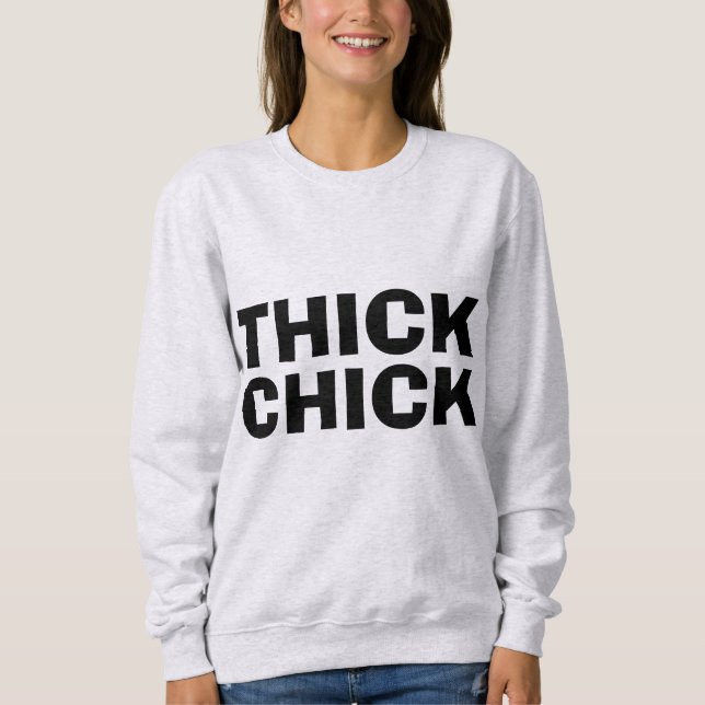 TJOCK CHICK, CURVY BBW-T-tröja & sweatshirts Tröja (Framsida)