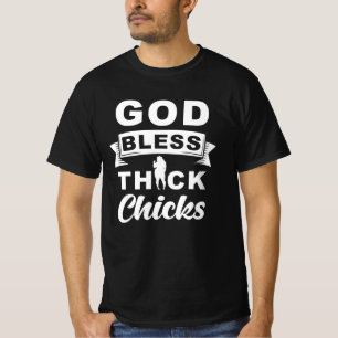 Tjock Chick i välsigna dig T Shirt