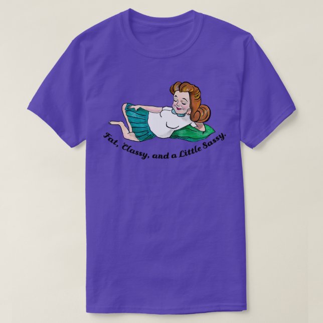 Tjock Classy och Little Sassy T Shirt (Design framsida)
