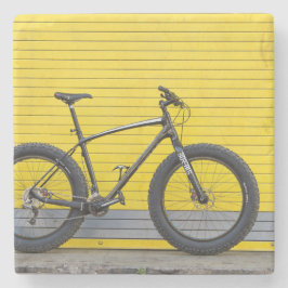 Tjock Cycle on gult wall Stenunderlägg