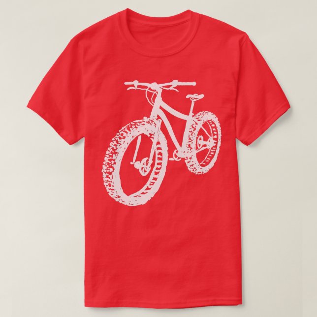 Tjock Däck Mountain Bike T Shirt (Design framsida)