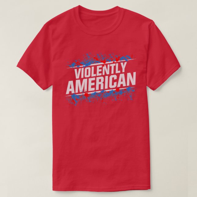 Tjock Electrician, Våldsam American T Shirt (Design framsida)