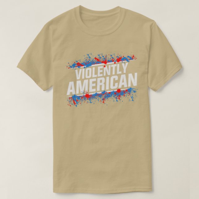 Tjock Electrician, Våldsam American T Shirt (Design framsida)