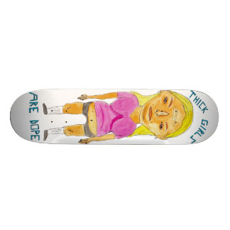 Tjock flickavit av Patrick Jilbert Skateboard Bräda 21,5 Cm