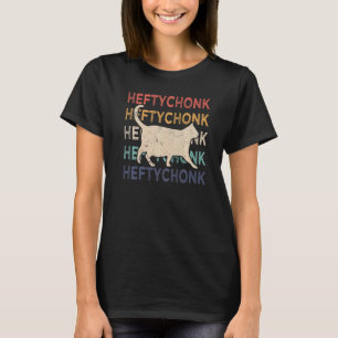 Tjock för Chonk Cat Chonk Meme Cat Retro Heftychon T Shirt